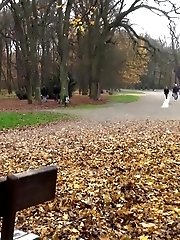 15 pictures - Pretty teen pisses in the middle of a public park