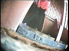 6 movies - Women filmed urinating vividly in a restroom with a discreet camera Part 1