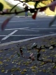 15 pictures - Shy girl needs to pee next to a busy road