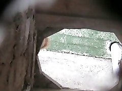 6 movies - Three ladies captured urinating in a toilet with a sneaky recorder Part 2