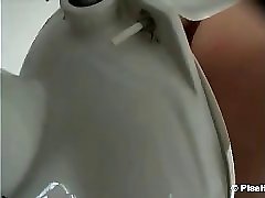 8 movies - Sporty gal with a astounding build recorded peeing in a communal spot Part 3