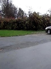 15 pictures - Two friends piss behind a parked car