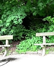 15 pictures - Redhead smokes and pisses in this scene